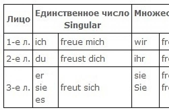 Pronoms réfléchis en allemand