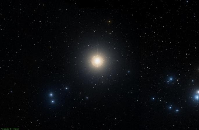 Aldebaran, Toros takımyıldızı, Aldebaran'ın gökyüzündeki konumu
