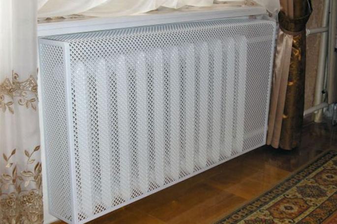 Cara menutupi radiator - ide menarik untuk rumah